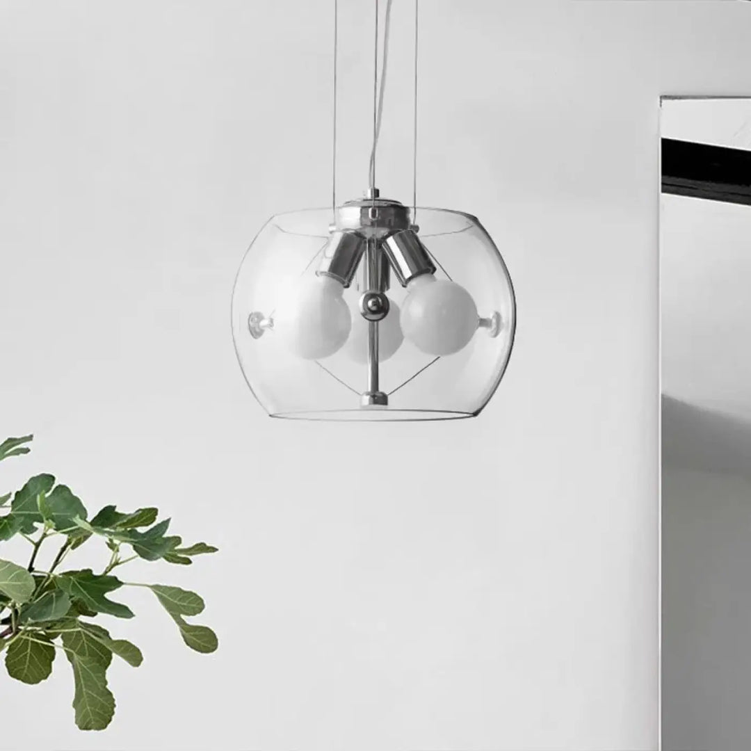 Suspension Design En Dôme De Verre À Effet Flottant

