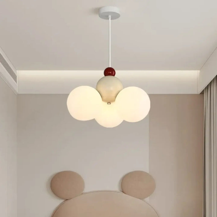 Suspension design enfantine blanc chaud