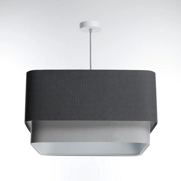 Pendant lamp Kwadro Duo – Graphite