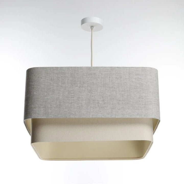 Pendant lamp Kwadro Duo – Grey