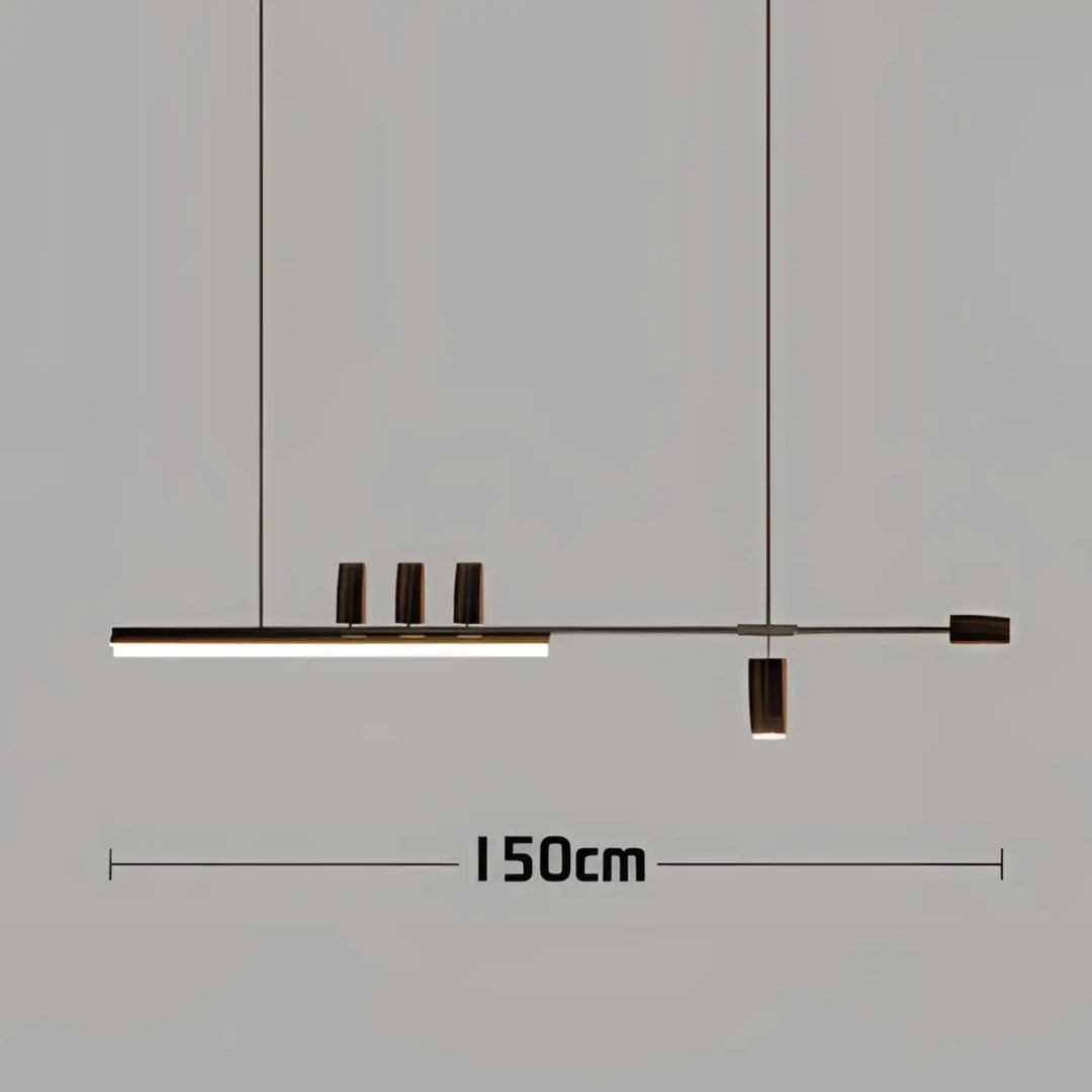 Suspension design led linéaire éclairage architecte chic