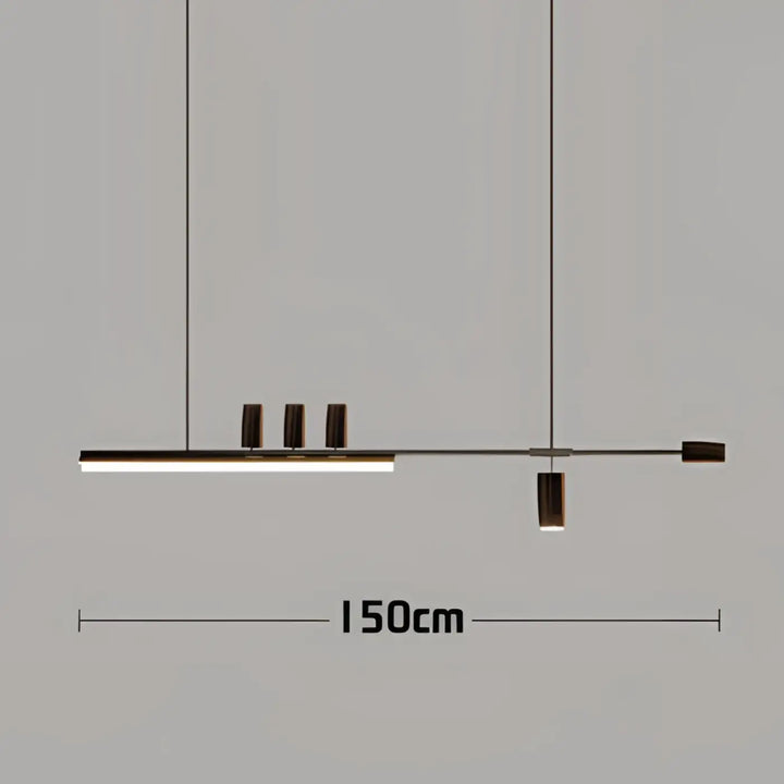 Suspension design led linéaire éclairage architecte chic