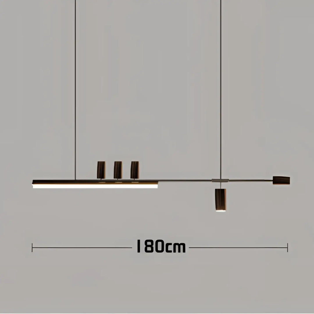 Suspension design led linéaire éclairage architecte chic