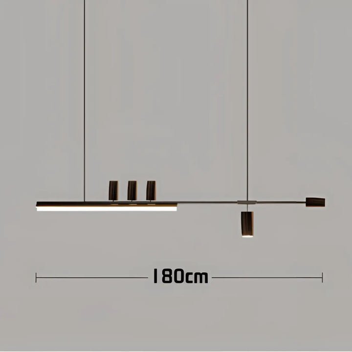 Suspension design led linéaire éclairage architecte chic