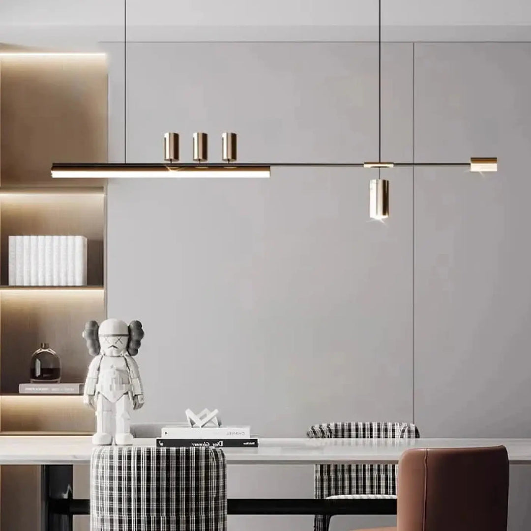 Suspension design led linéaire éclairage architecte chic