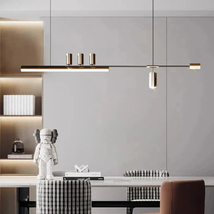 Suspension design led linéaire éclairage architecte chic