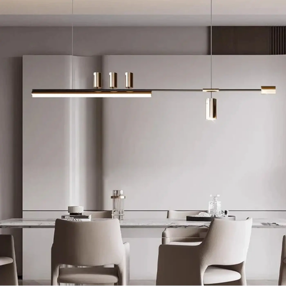 Suspension design led linéaire éclairage architecte chic