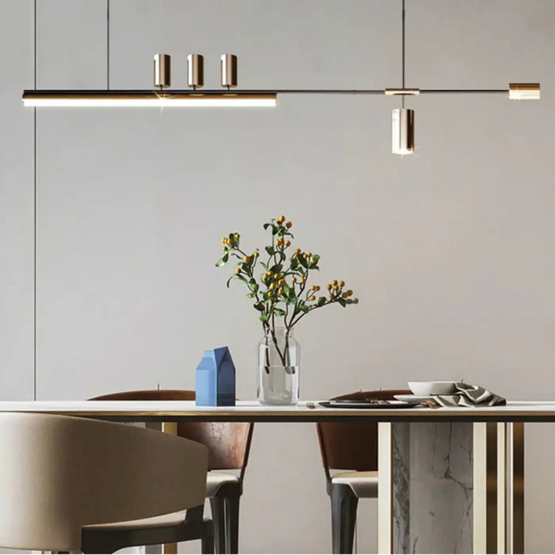 Suspension design led linéaire éclairage architecte chic