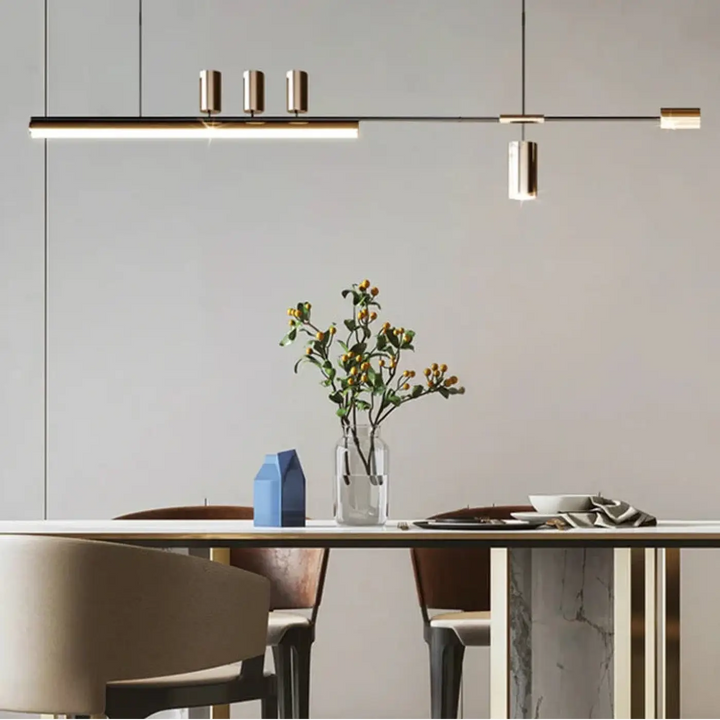 Suspension design led linéaire éclairage architecte chic