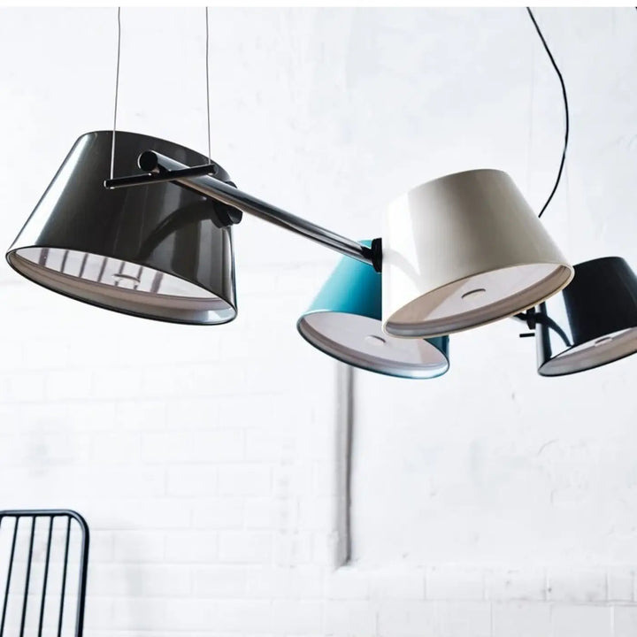 Suspension design led linéaire moderne multicolore style