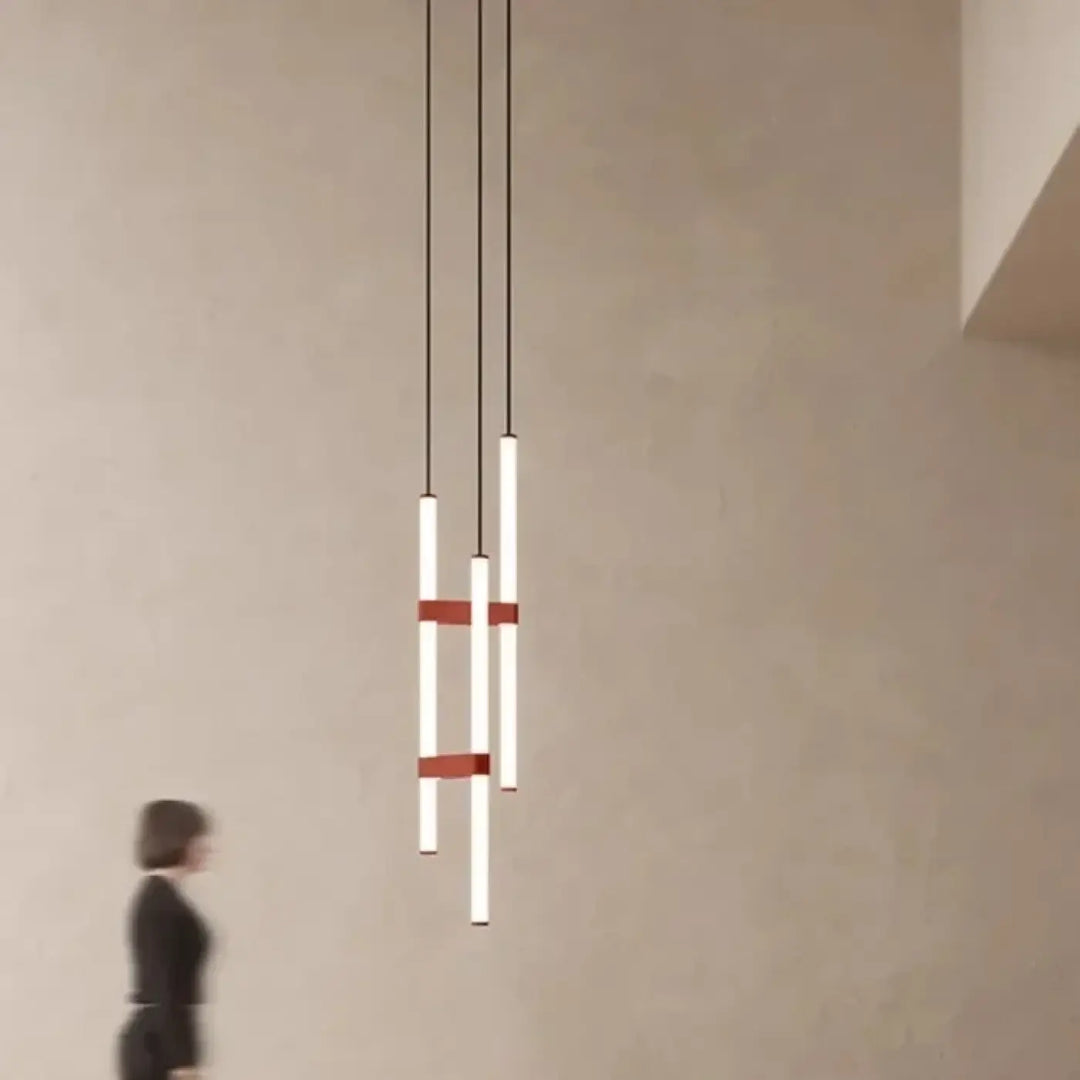 Suspension led verticale sculpturale moderne élégant