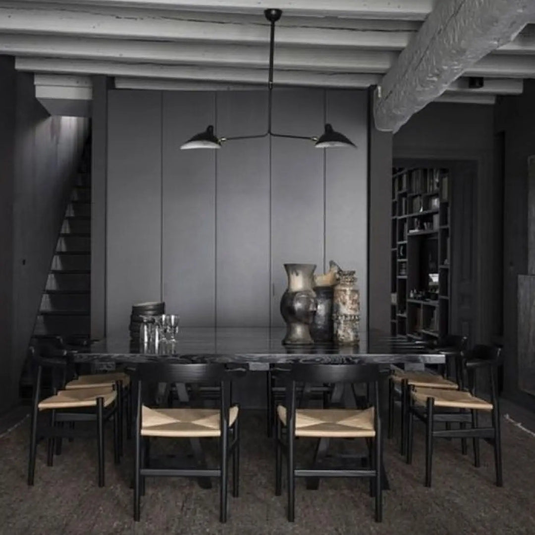 Suspension design moderne à bras multiples noir chic