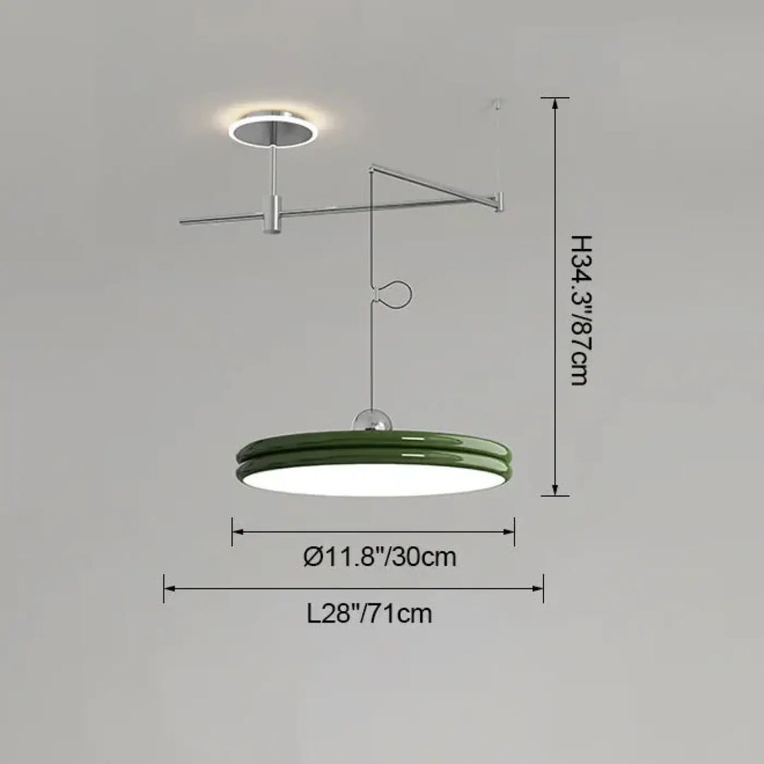 Suspension moderne à bras orientable élégant ambiance