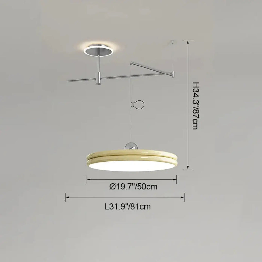 Suspension moderne à bras orientable élégant ambiance