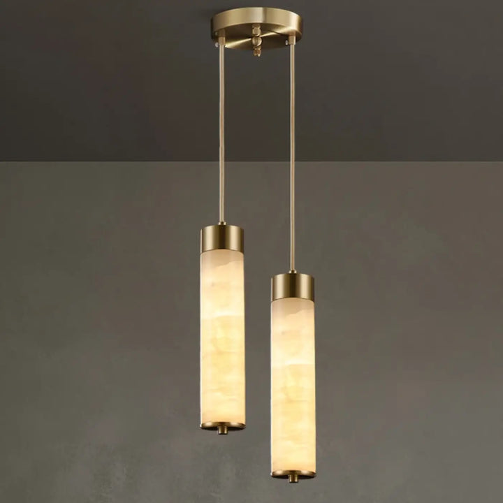 Suspension design moderne en marbre rétroéclairé élégant