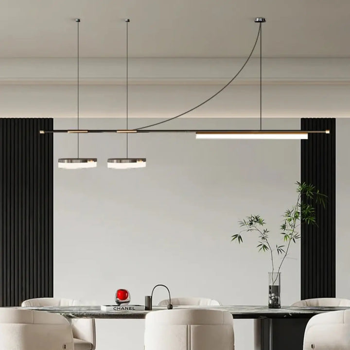 Suspension Design Moderne Métal Trois Lampes Style Chic