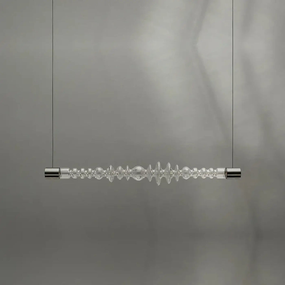 Suspension luminaire moderne en verre horizontal design