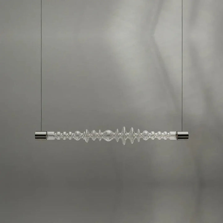 Suspension luminaire moderne en verre horizontal design