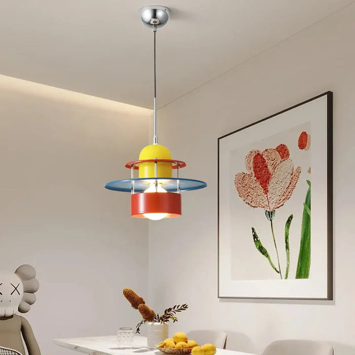Suspension design multicolore moderne style rétro pour chambre

