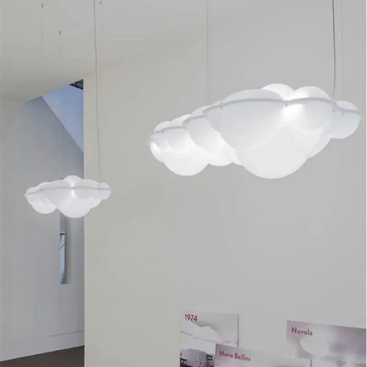 Suspension design en nuages LED blanc

