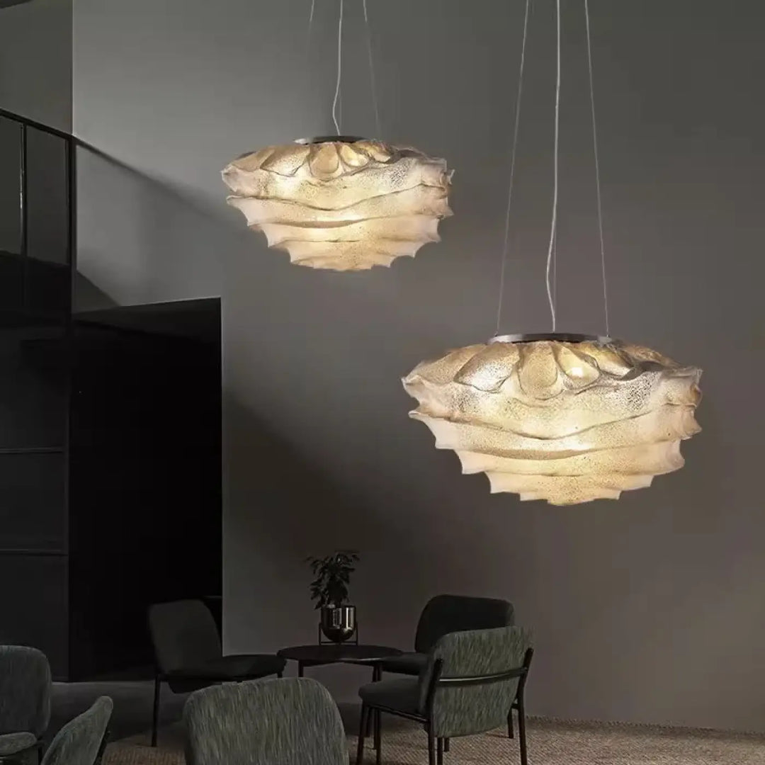 Suspension Design Organique Blanc Moderne Élégant Sculptural