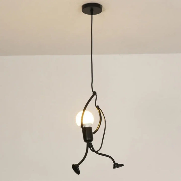 Suspension design original figurine métal moderne