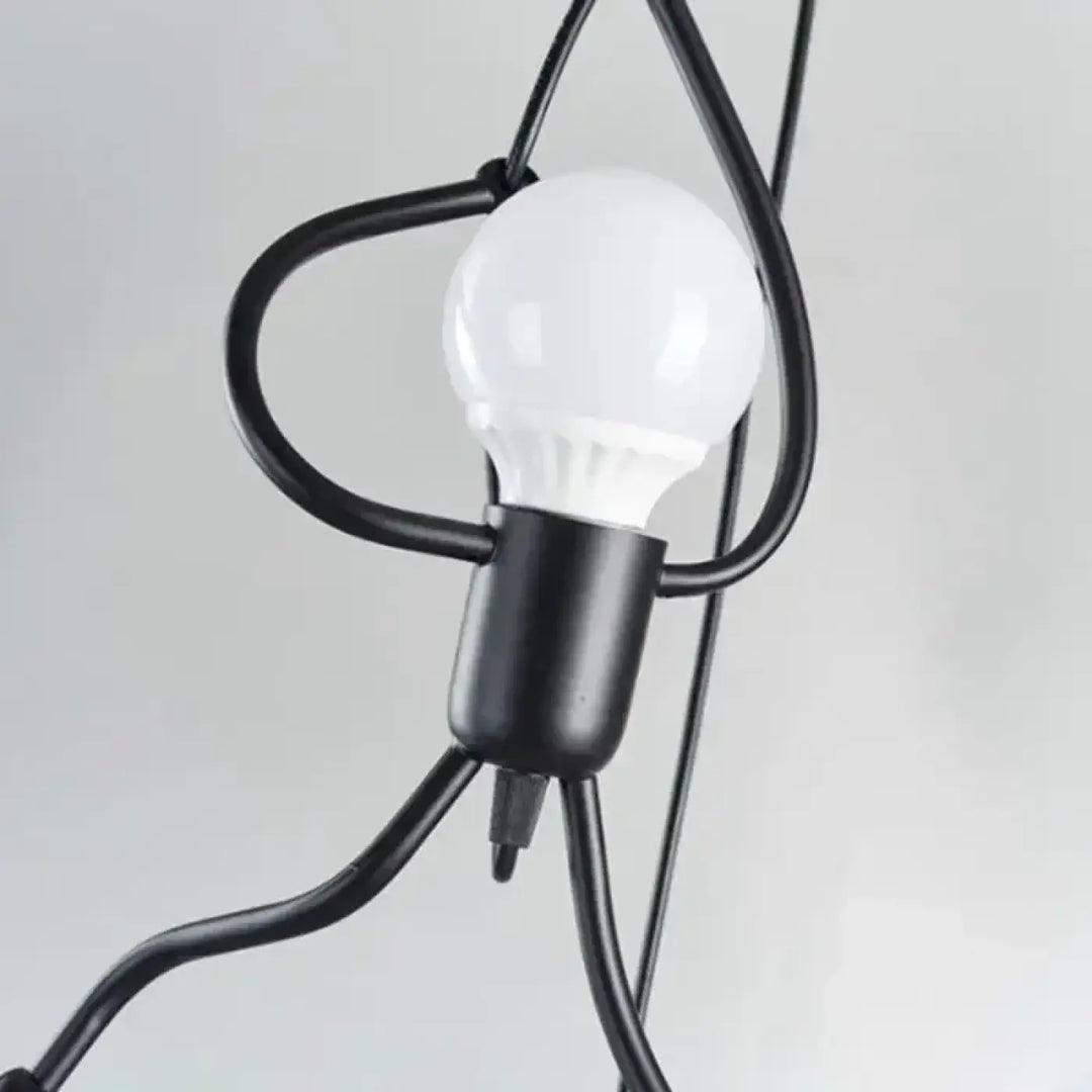 Suspension design original figurine métal moderne