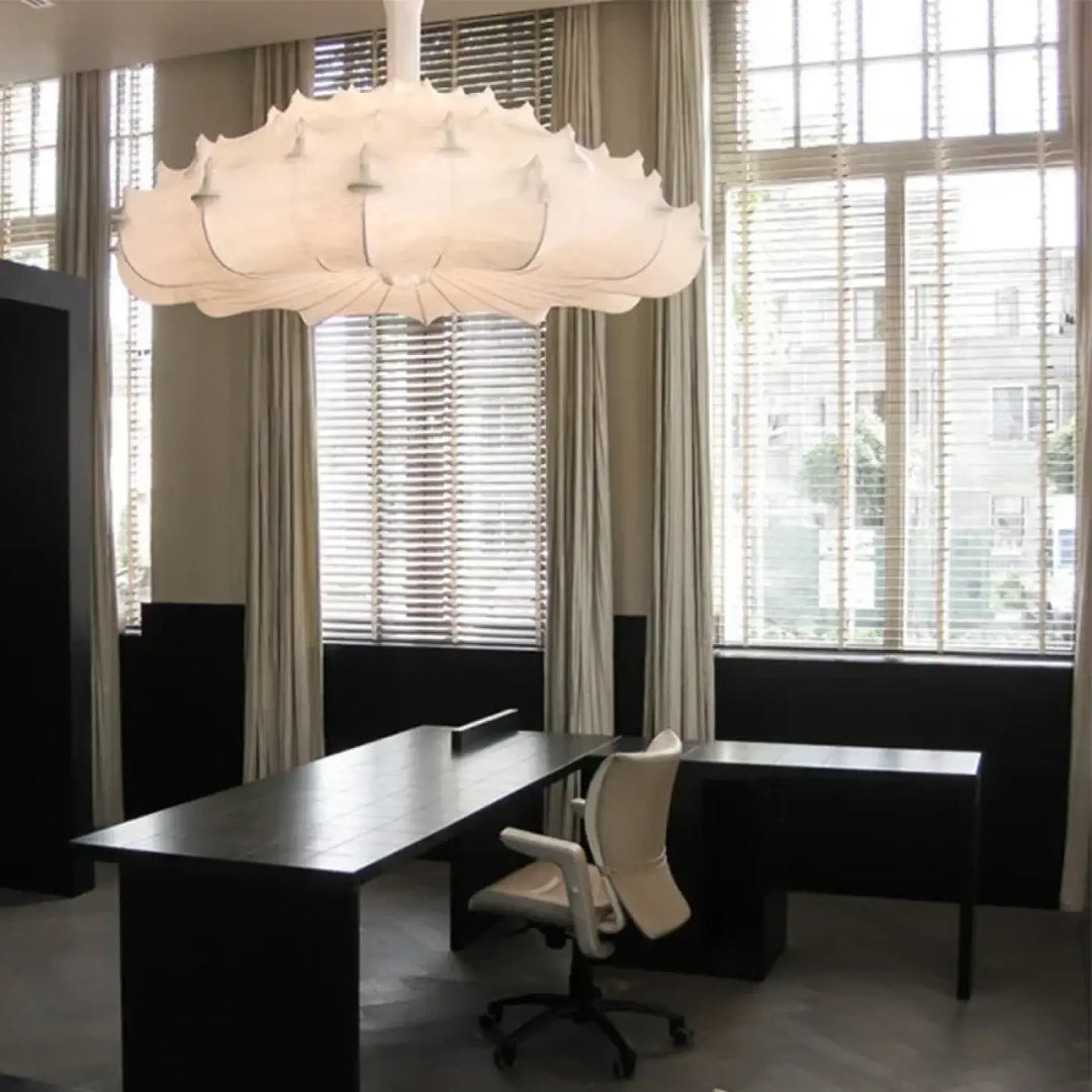 Suspension Design Originale Blanche Style Contemporain