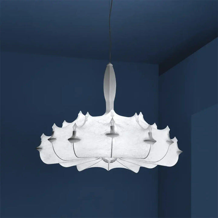 Suspension Design Originale Blanche Style Contemporain