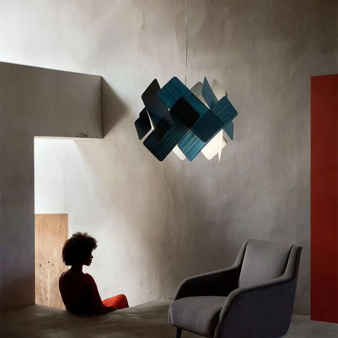 Suspension design sculpturale led style contemporain chic