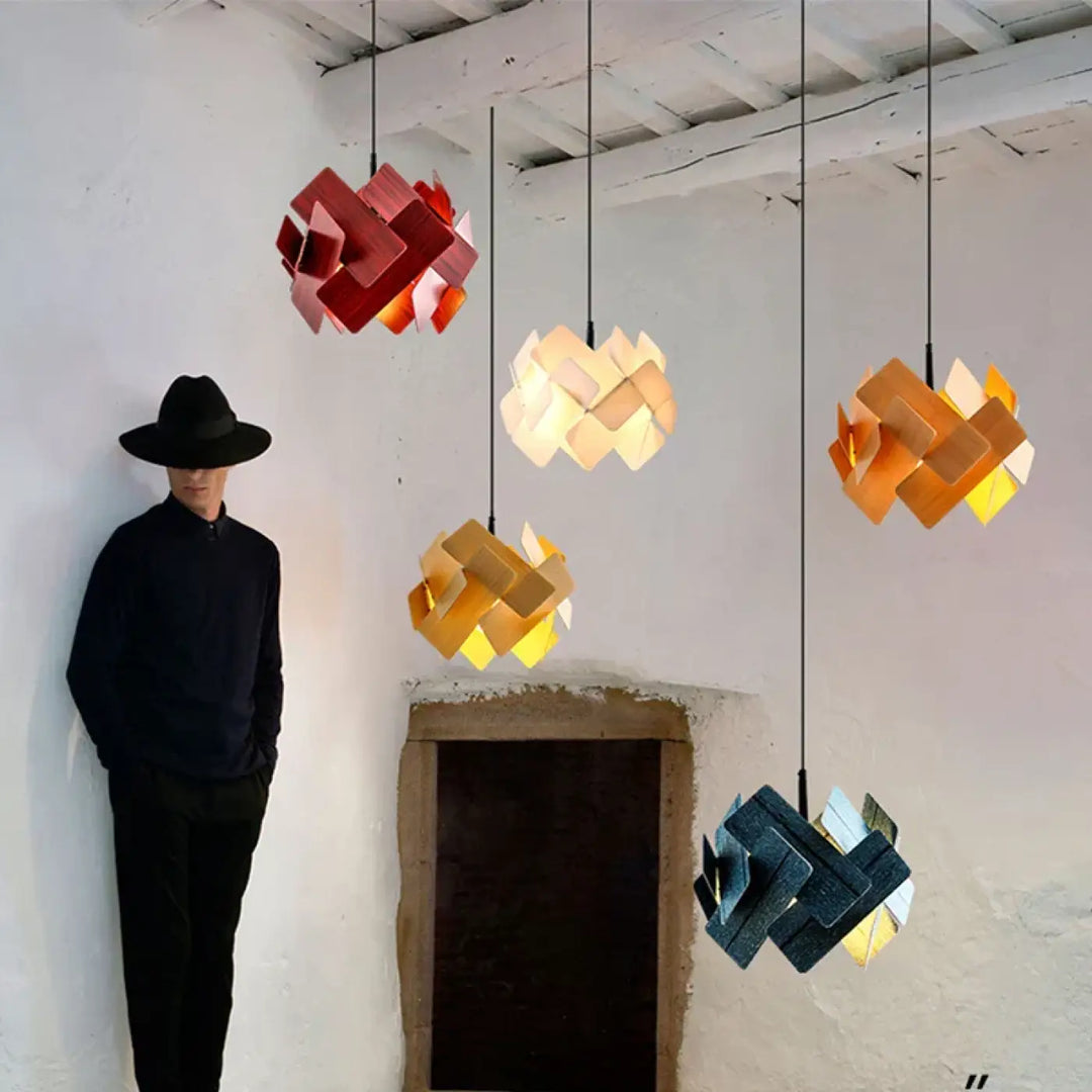 Suspension design sculpturale led style contemporain chic