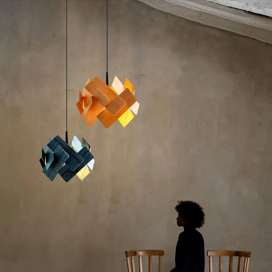 Suspension design sculpturale led style contemporain chic