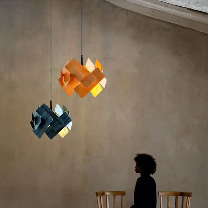 Suspension design sculpturale led style contemporain chic