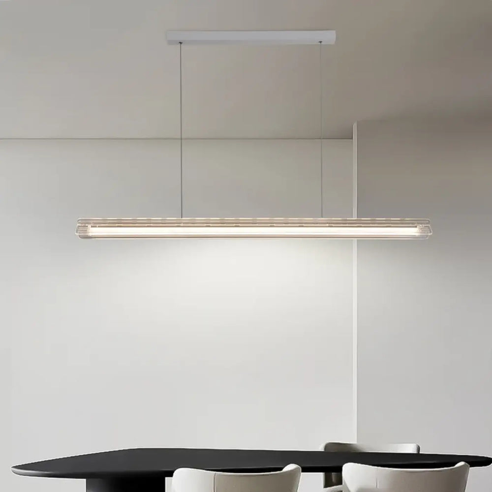 Nordic Restaurant Pendant Light Simple Modern Bar Counter Study Straight Strip Chandelier Home Decor Lighting Luster