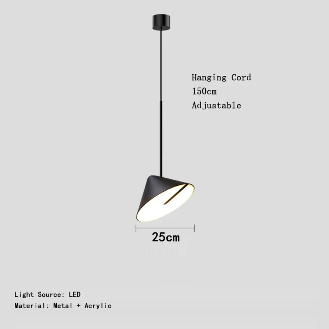 Suspension led acrylique moderne éclairage style design