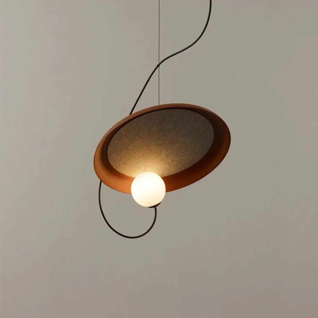 Suspension led avec design unique et éclairage doux élégante