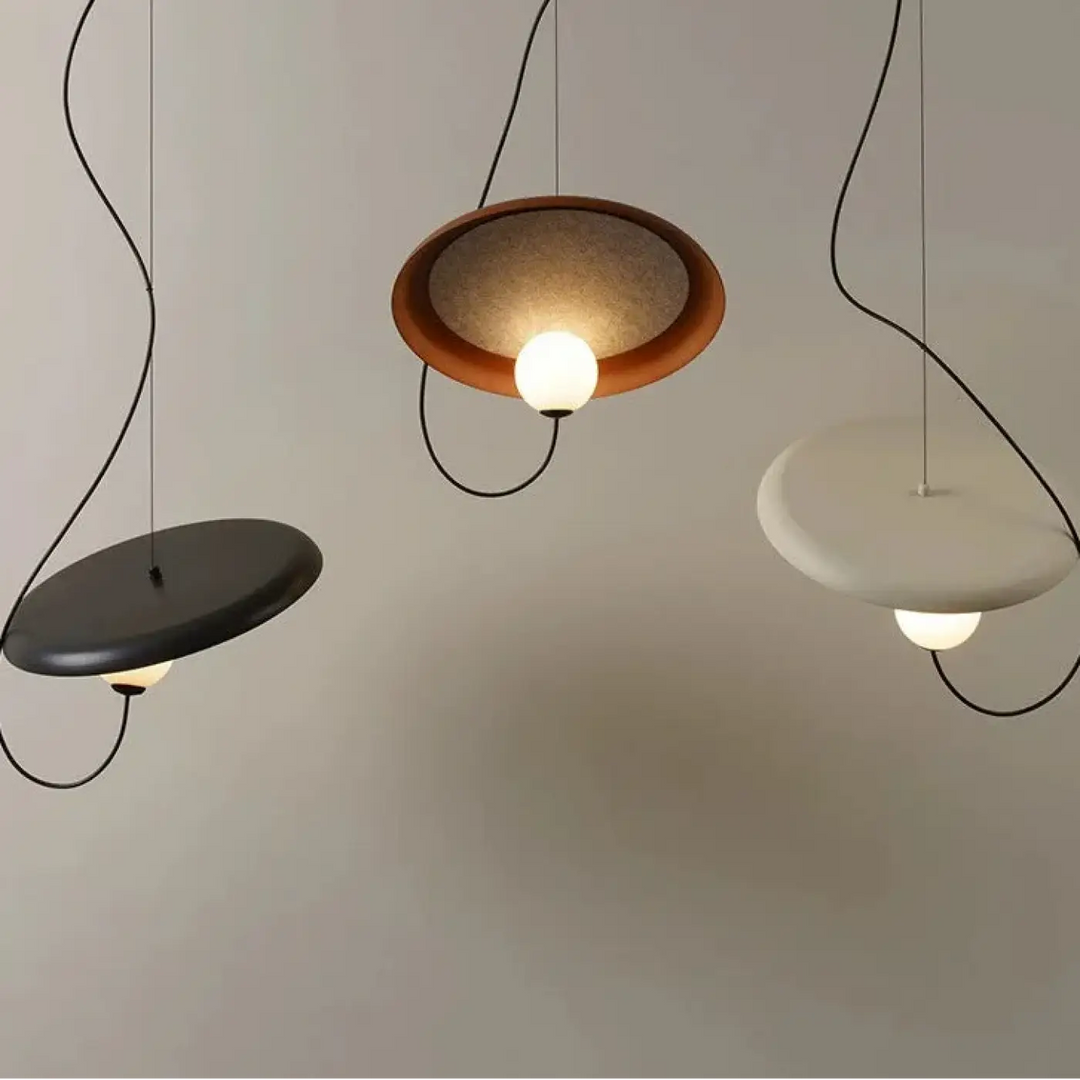 Suspension led avec design unique et éclairage doux élégante
