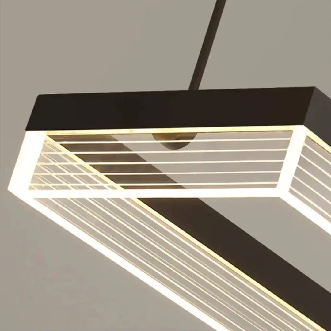Suspension élégant design contemporain noir intérieur chic
