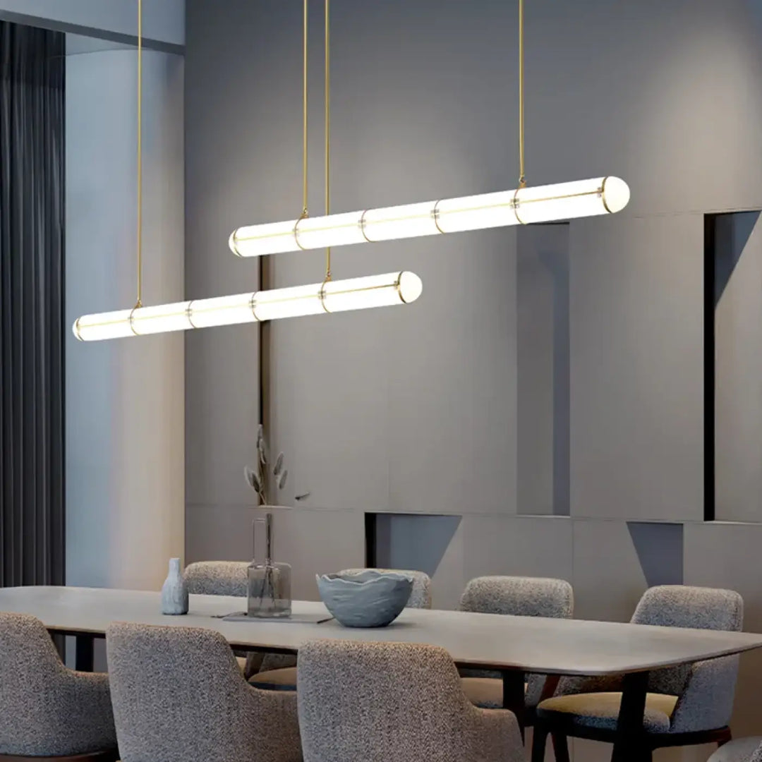 Suspension linéaire led design moderne minimaliste épurée