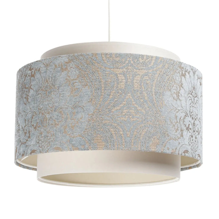 Pendant lamp Doblo – Creme/Light blue/Ecru