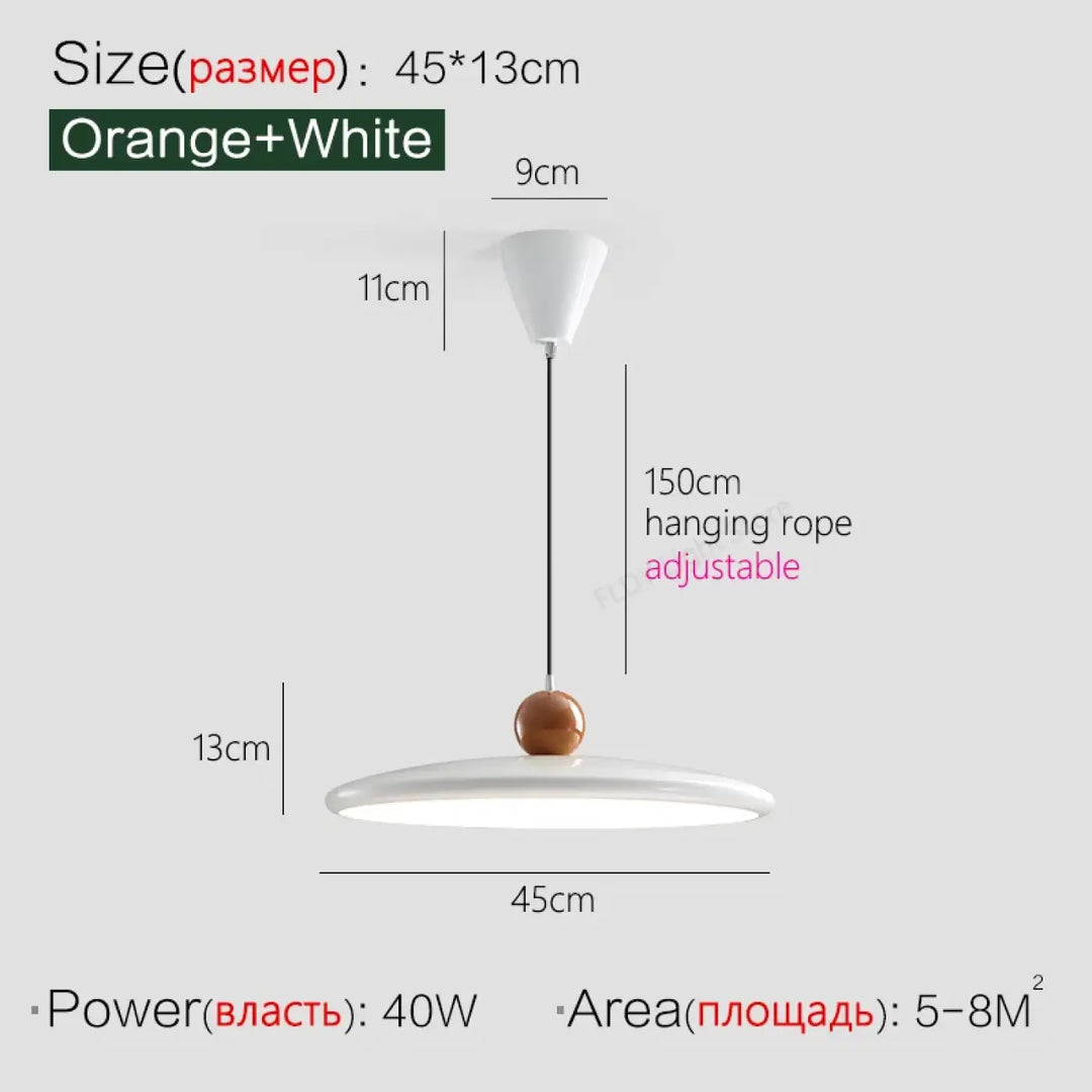 Suspension beige et marron style moderne épuré chic