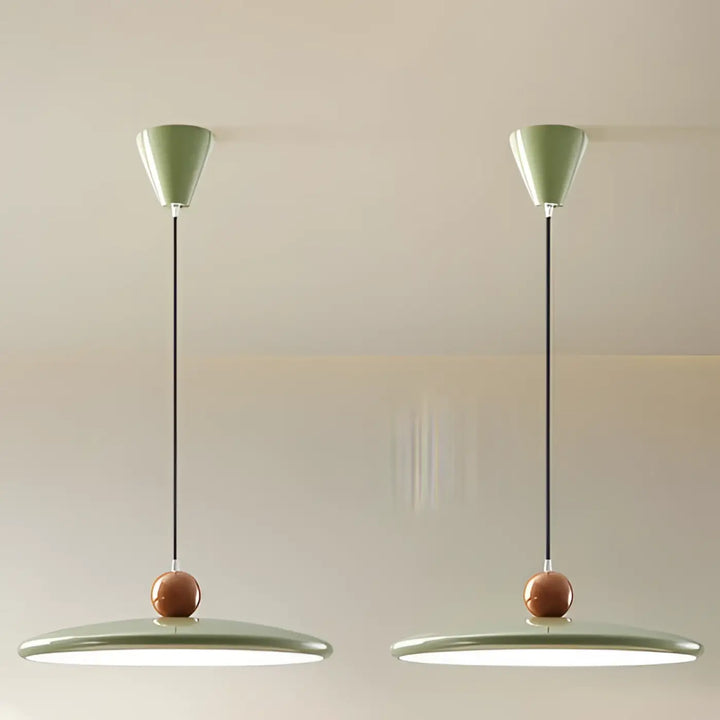 Suspension beige et marron style moderne épuré chic