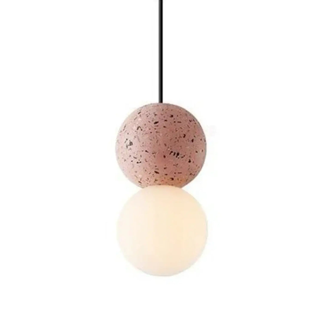 Suspension luminaire béton au design rond et élégant stylé
