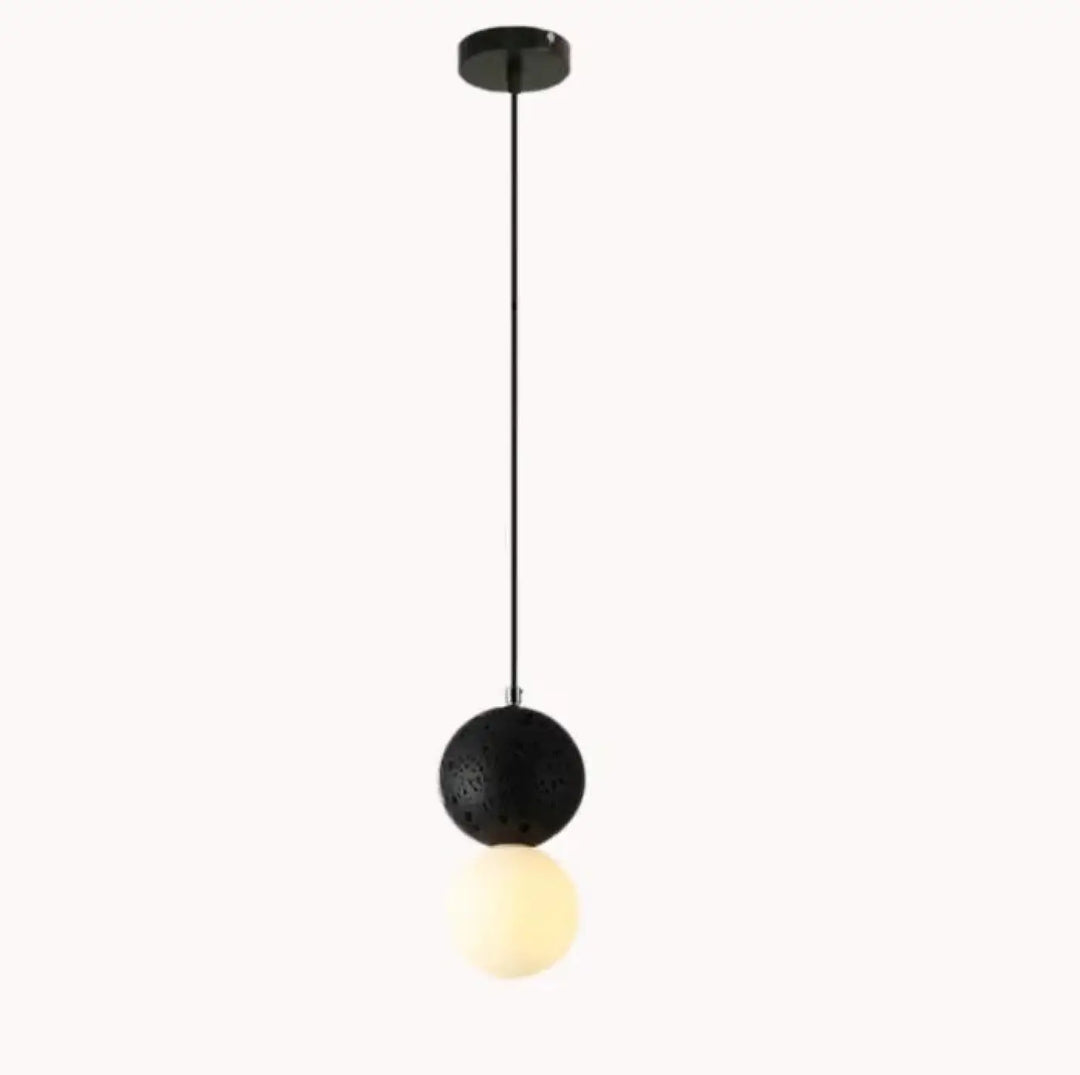 Suspension luminaire béton au design rond et élégant stylé