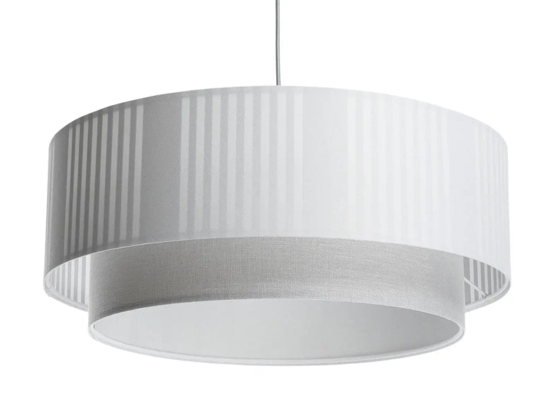 Pendant lamp Duo Lami Line – White/Light grey