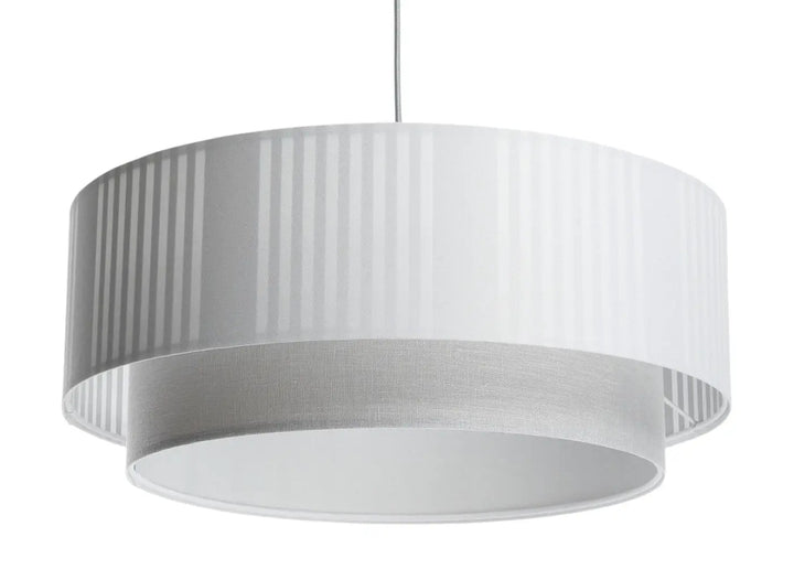 Pendant lamp Duo Lami Line – White/Light grey