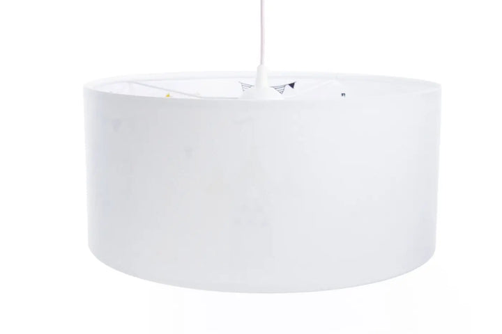 Suspension luminaire blanche sweet dreams classic en forme de cylindre blanc mat à finition lisse