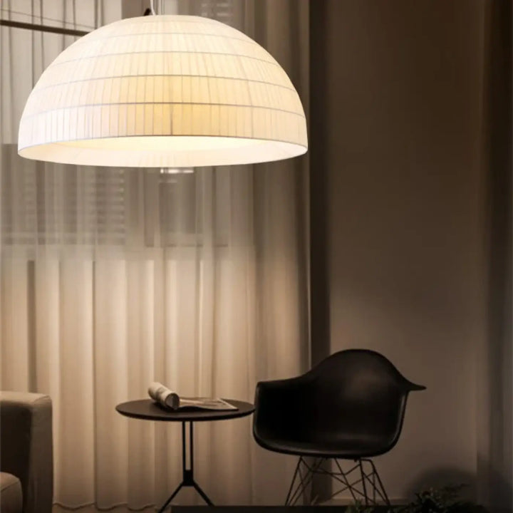 Suspension luminaire blanche pour salle à manger moderne

