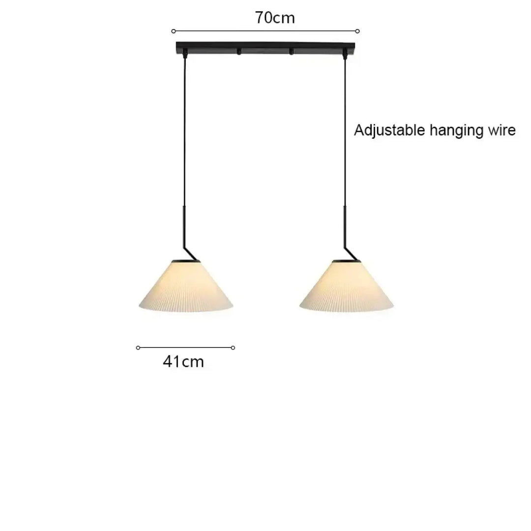 Suspension luminaire blanche au style nordique épurée