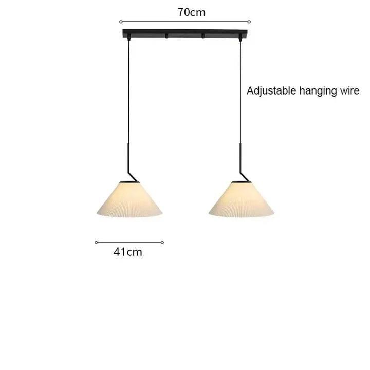 Suspension luminaire blanche au style nordique épurée